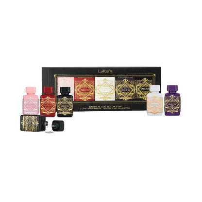 Lattafa Bade'e Al Oud Miniaturen Set – verpakking