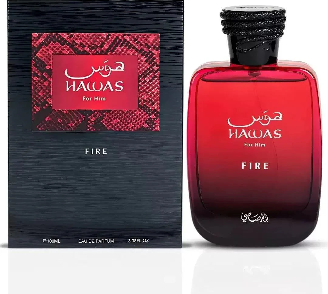 Rasasi Hawas Fire Eau de Parfum – verpakking