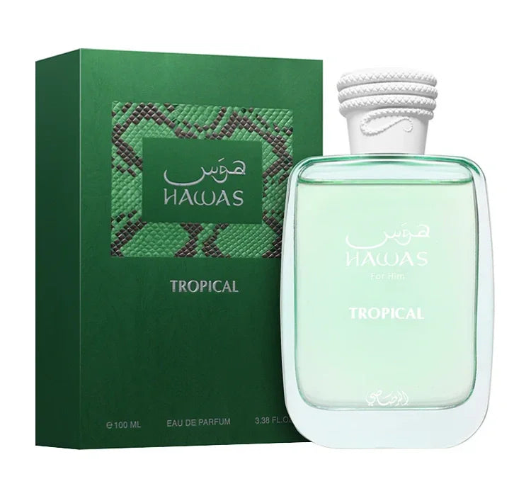 Rasasi Hawas Tropical Eau de Parfum – verpakking