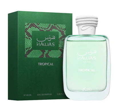 Rasasi Hawas Tropical Eau de Parfum – verpakking