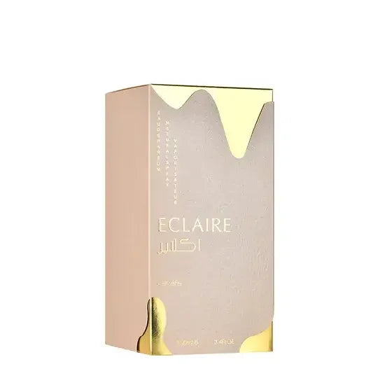 Elegante Parfumverpackung in Beige mit goldenen Akzenten, Eclaire Eau de Parfum 100 ml