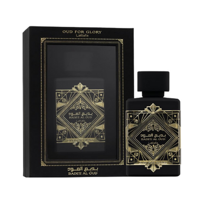 Lattafa Bade'e Al Oud Oud for Glory Eau de Parfum – verpakking